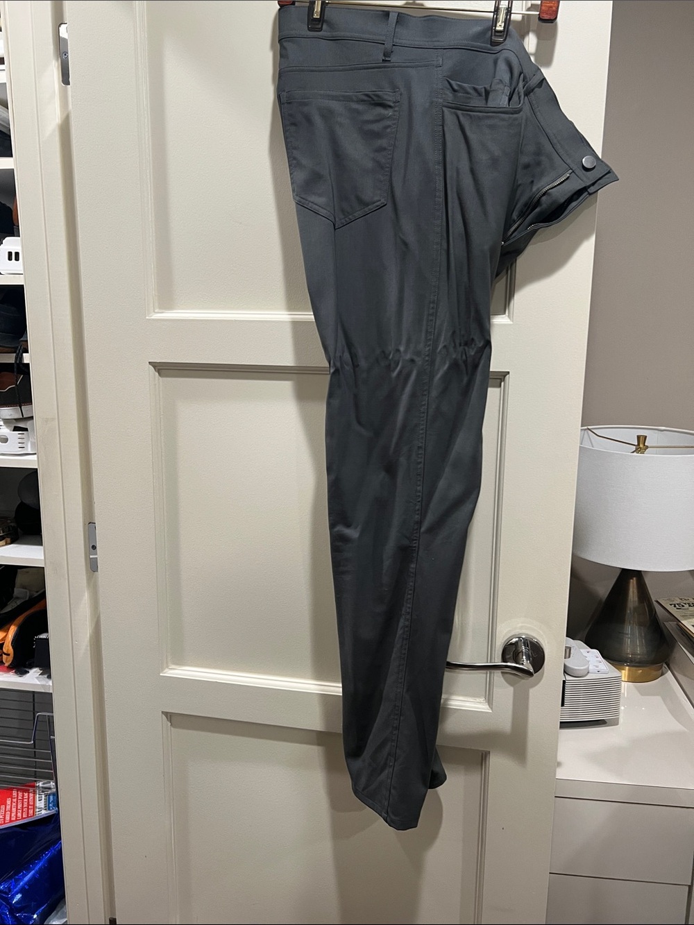 Men's Dark Gray Casual Pants